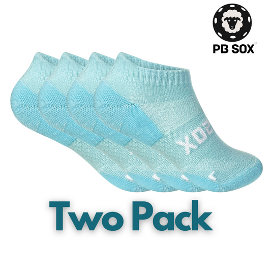 2-Pack Merino Wool Pickleball Low-Show Socks (Two Pair)